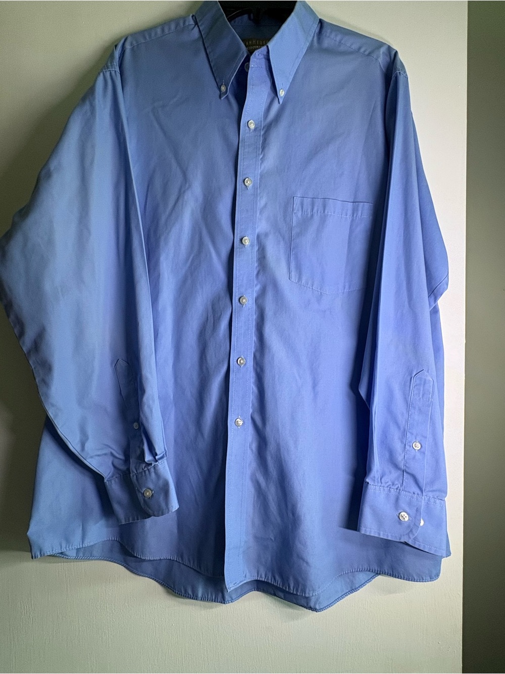 Classic Men's Button-Down Shirt in Light Blue